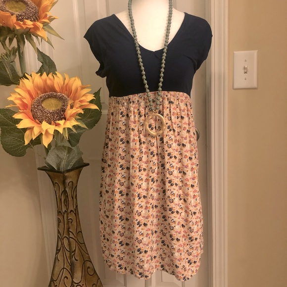 Mossimo Supply Co. Dresses & Skirts - Mossimo dress target size xs solid navy and floral